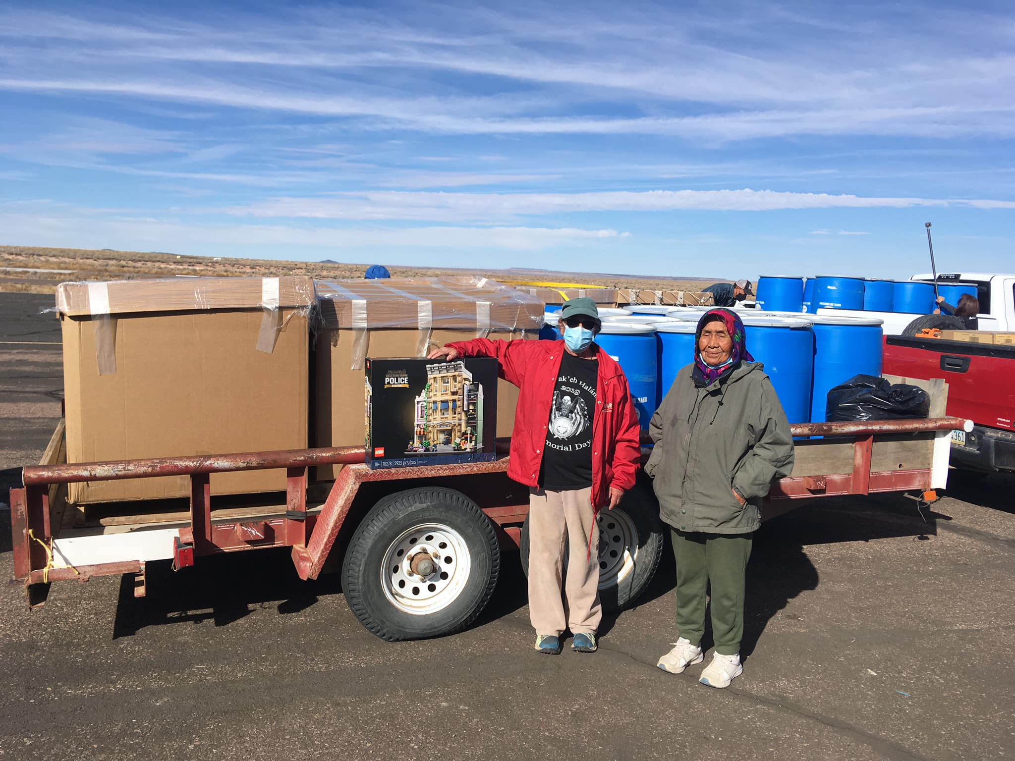 Hundreds of toys distributed to children on the Indian reservations