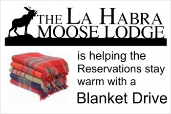 La Habra Moose Lodge Blanket Drive March 2016